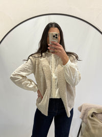 Blouse broderie beige - Neo