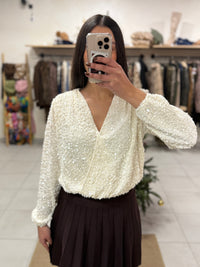 Body sequins beige - Anais