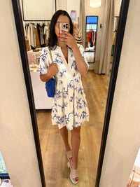 Robe motifs blanc - Ninon