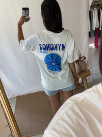 T shirt blanc mykonos - Rosy