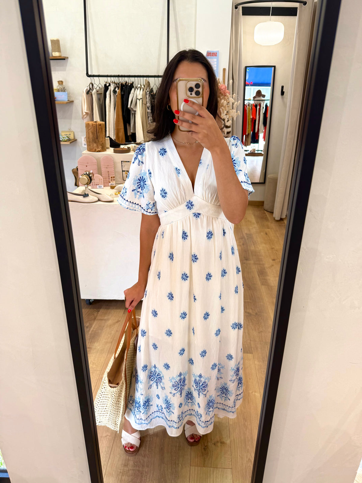Robe longue bleu - Mila