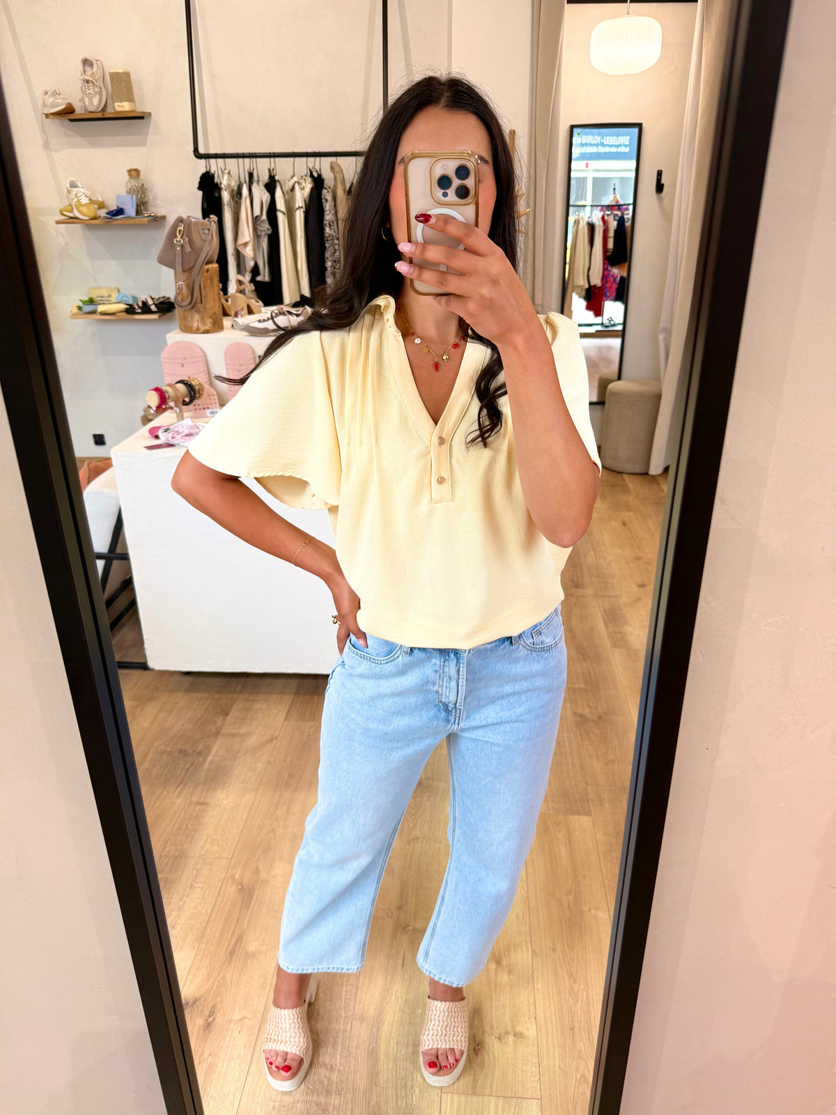 Blouse Jaune- Lena