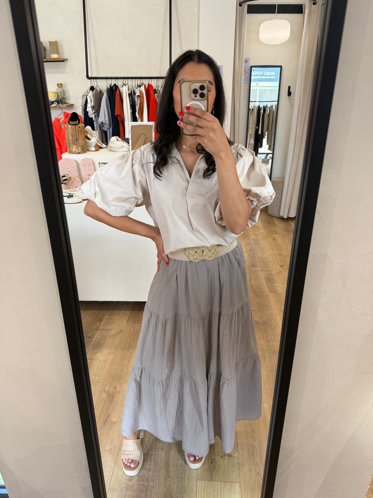 Blouse beige - Agatha