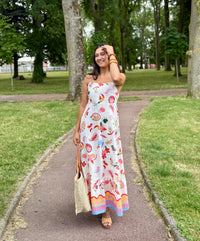 Robe longue motifs - Emile