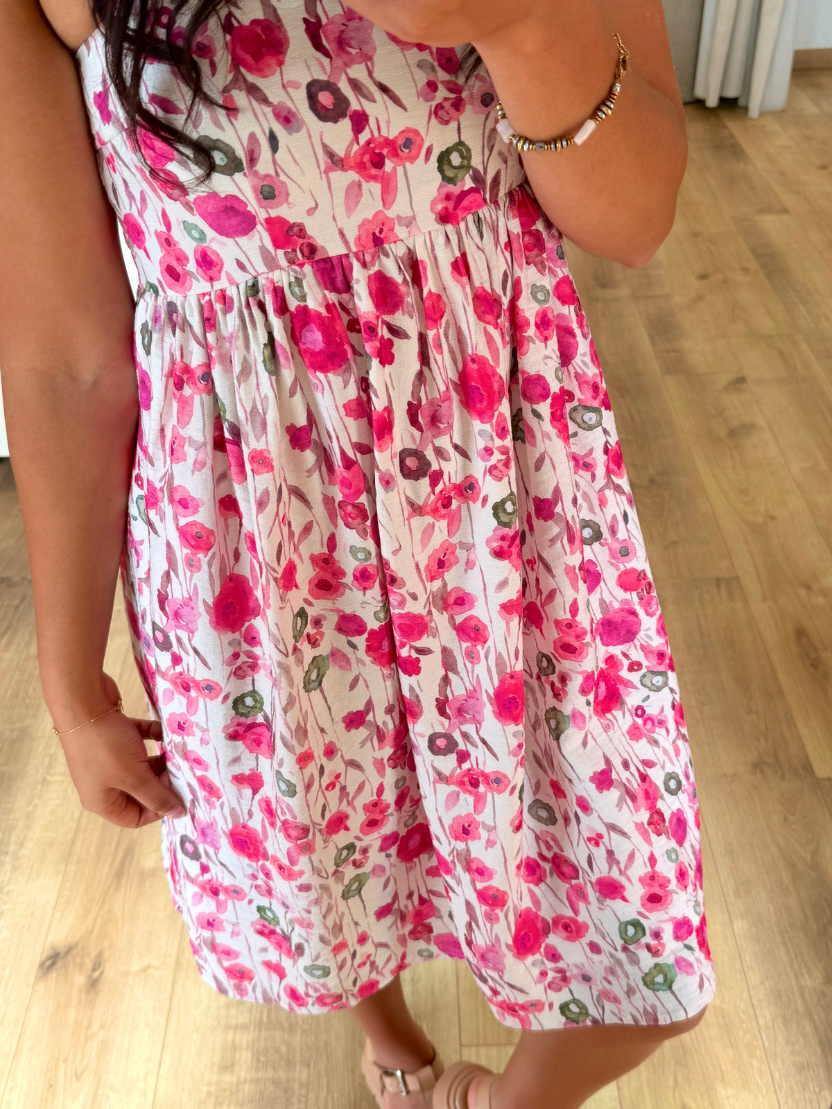 Robe Motifs Fushia - Romy