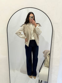 Blouse broderie beige - Neo