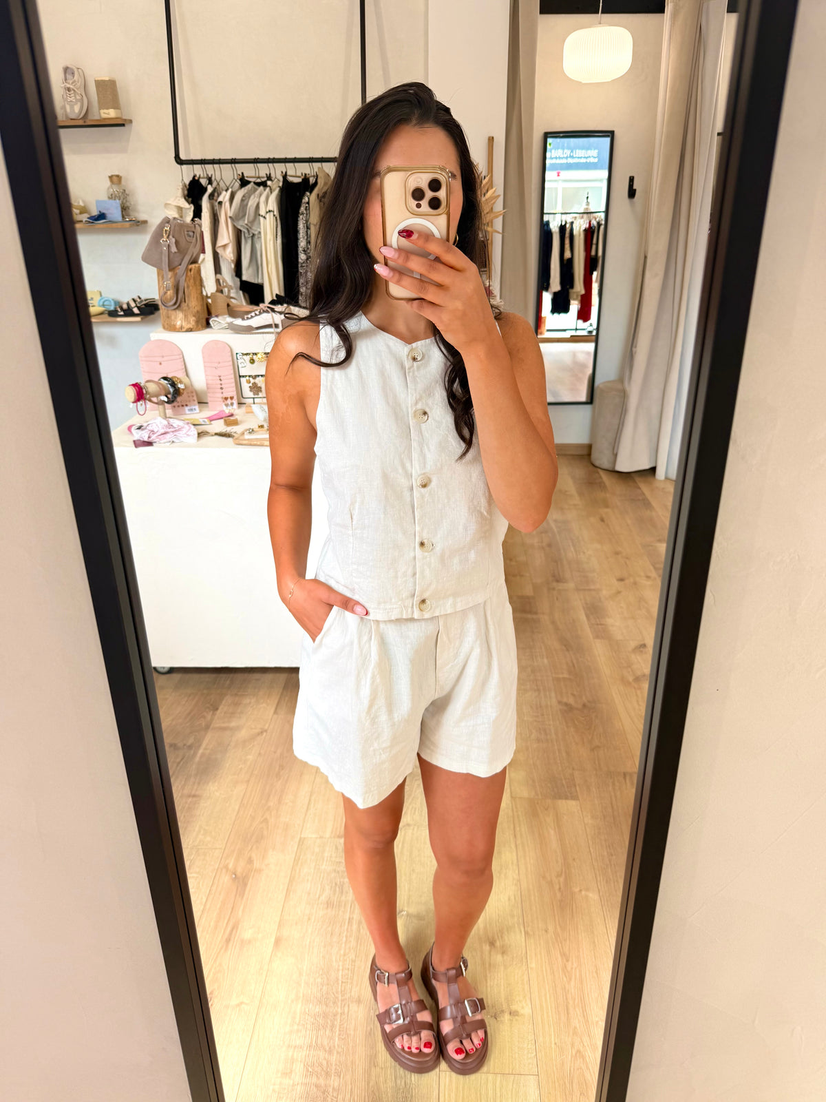 Ensemble lin beige - Louise