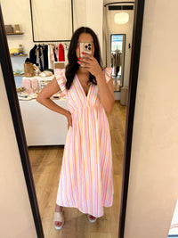Robe orange jaune - Lola