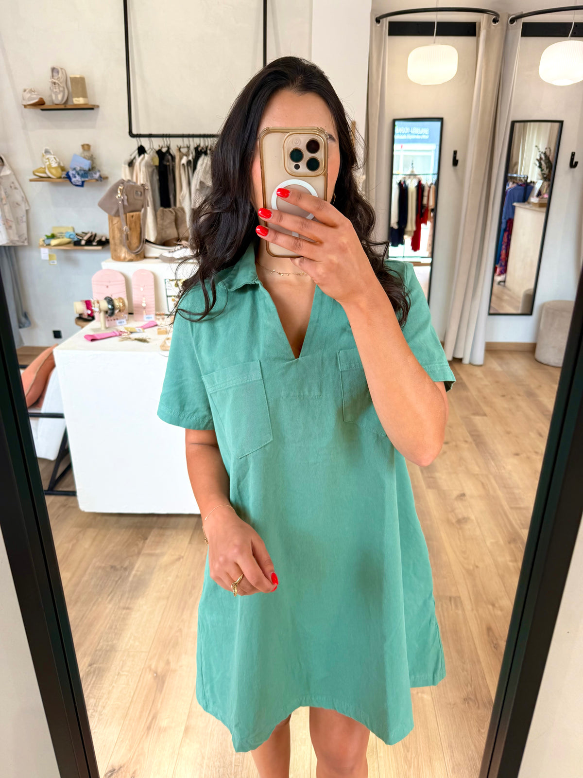 Robe kaki - Elisa