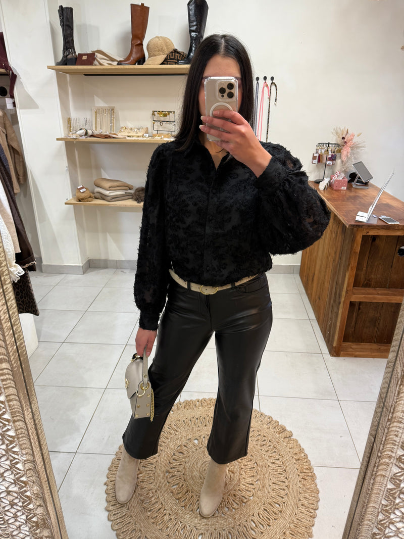 Pantalon Cuir Noir - Solange