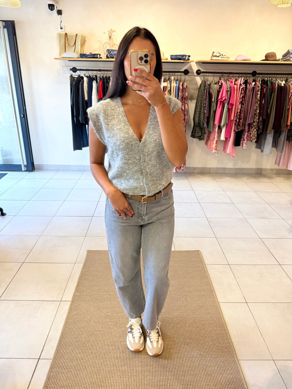 Gilet gris - Alma