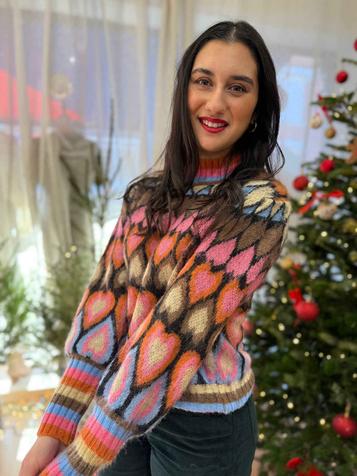 Pull motifs fushia - Hillis