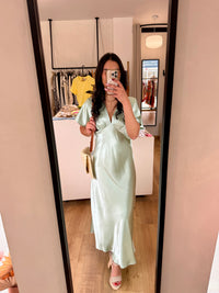 Robe longue vert d’eau - Mila