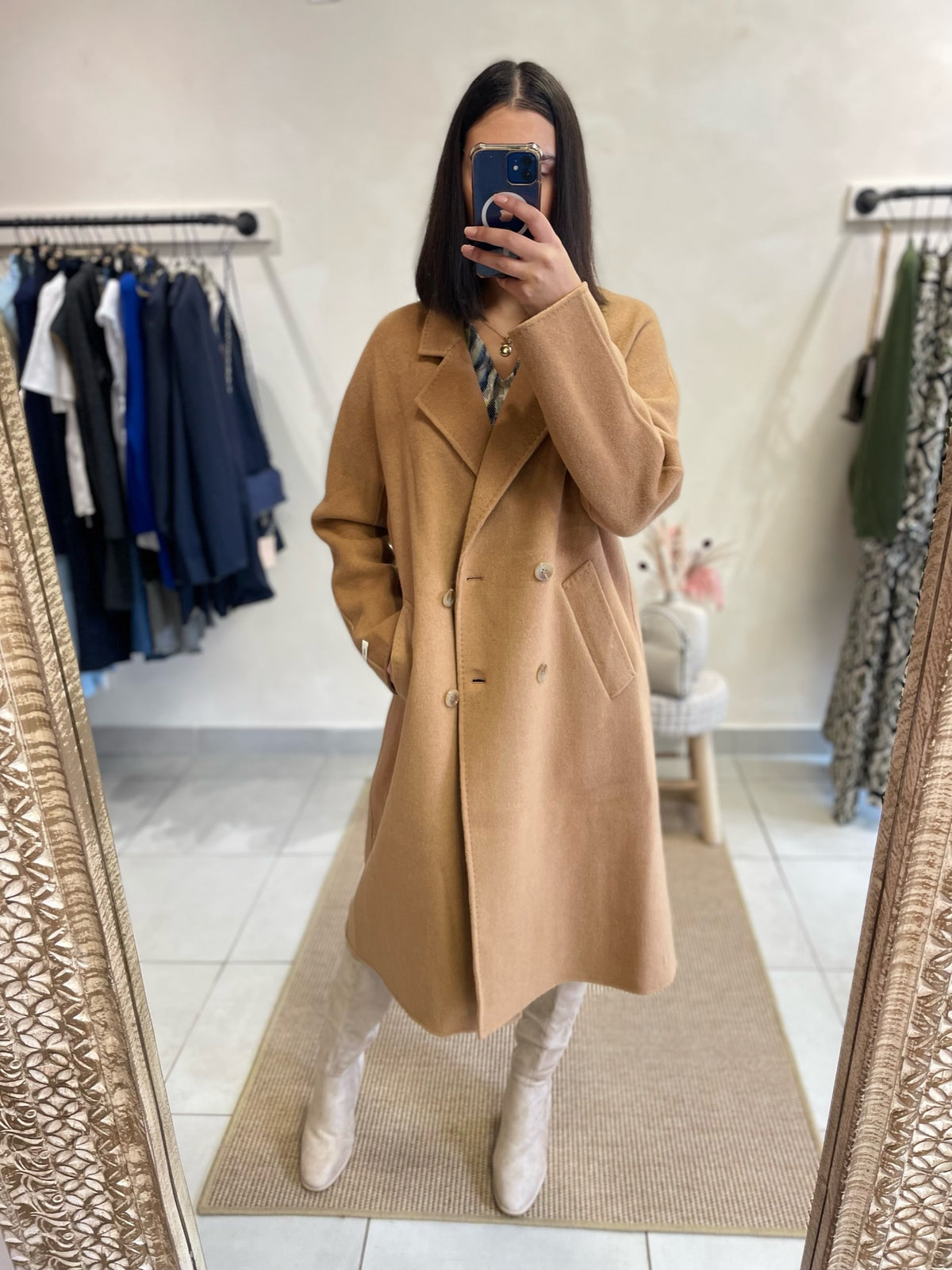 Manteau Laine Camel - ELOISA