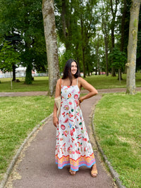 Robe longue motifs - Emile