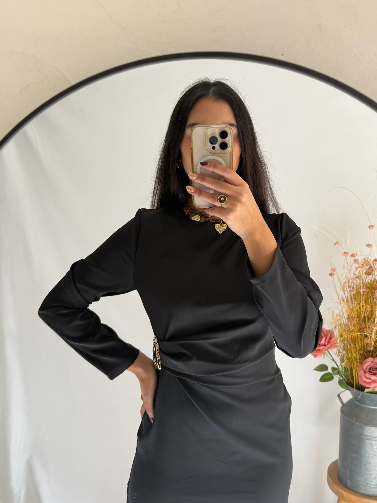 Robe long noir - Romy