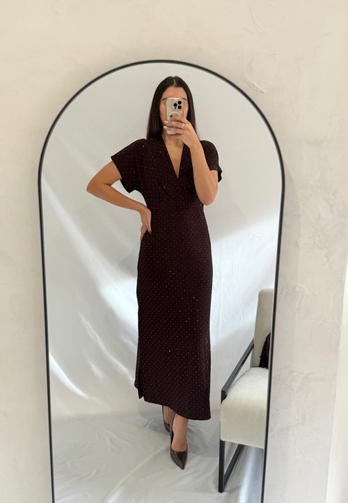 Robe choco paillettes - Aude