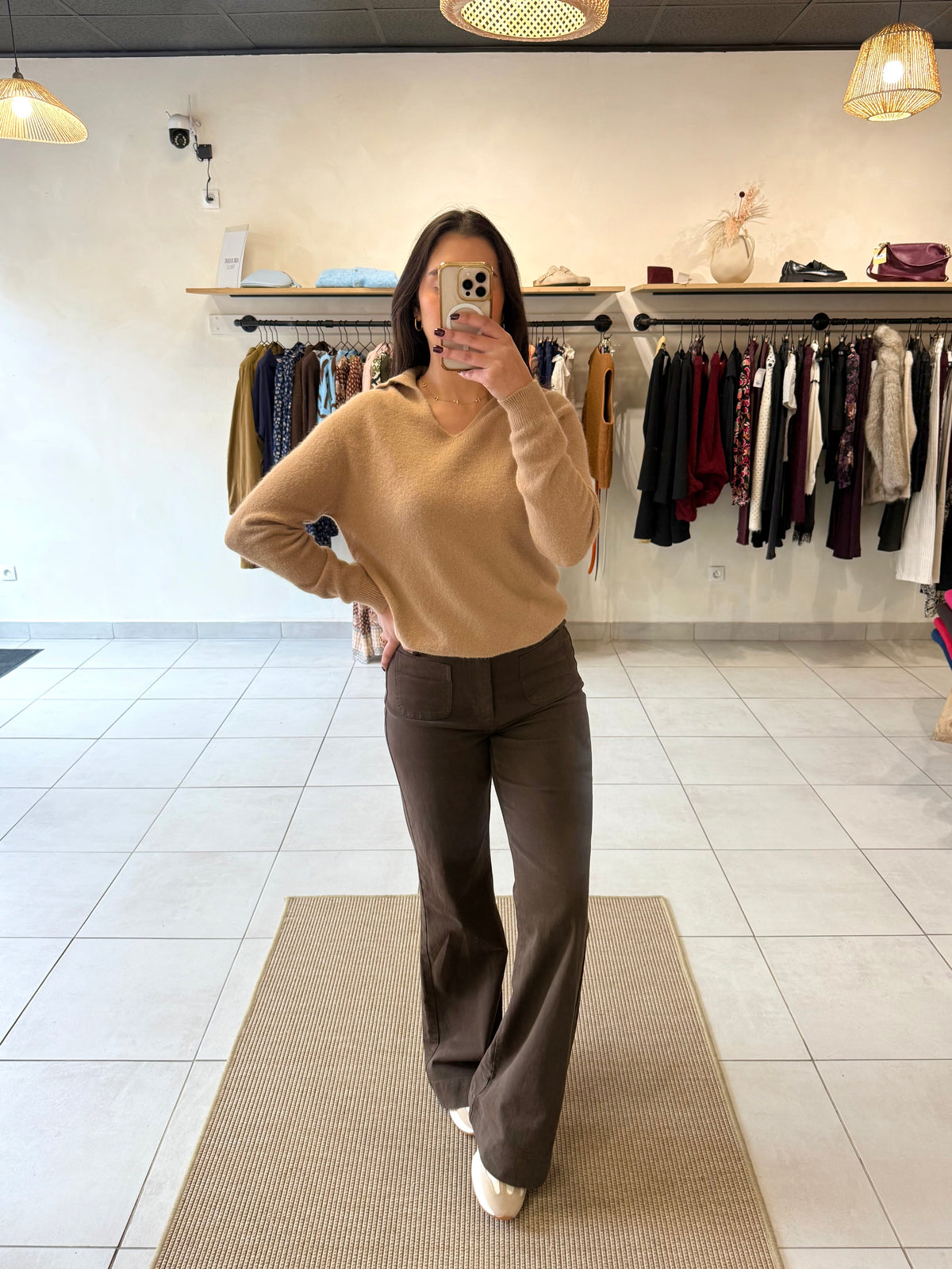Pull Camel alpaga - Leon