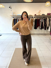 Pull Camel alpaga - Leon