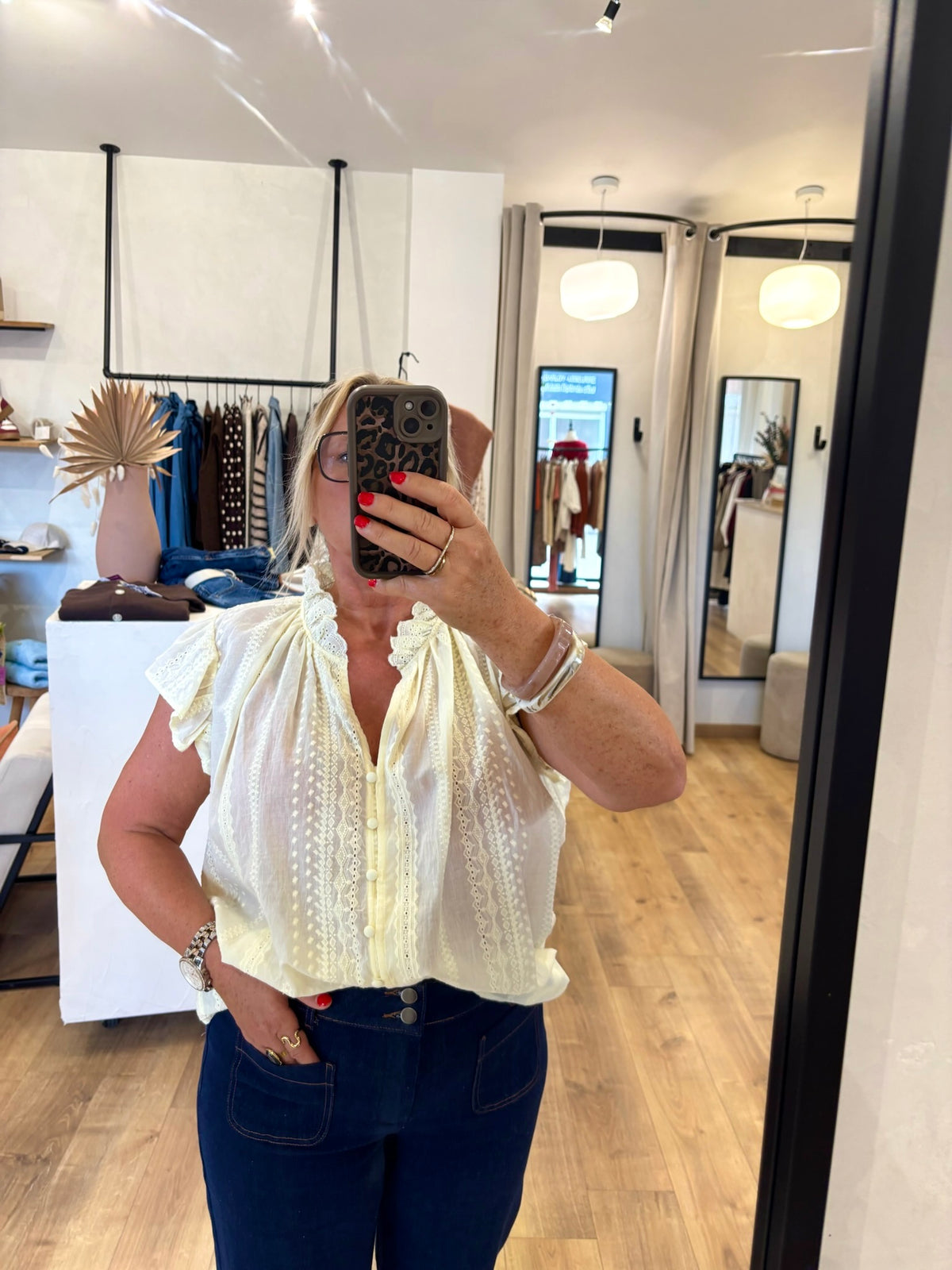 Haut broderie jaune GT - Eliot
