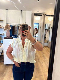 Haut broderie jaune GT - Eliot