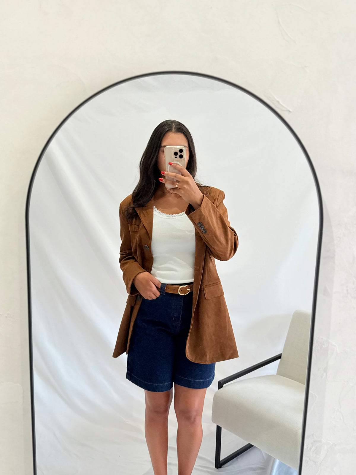 Blazer suédine - Brown