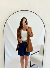 Blazer suédine - Brown