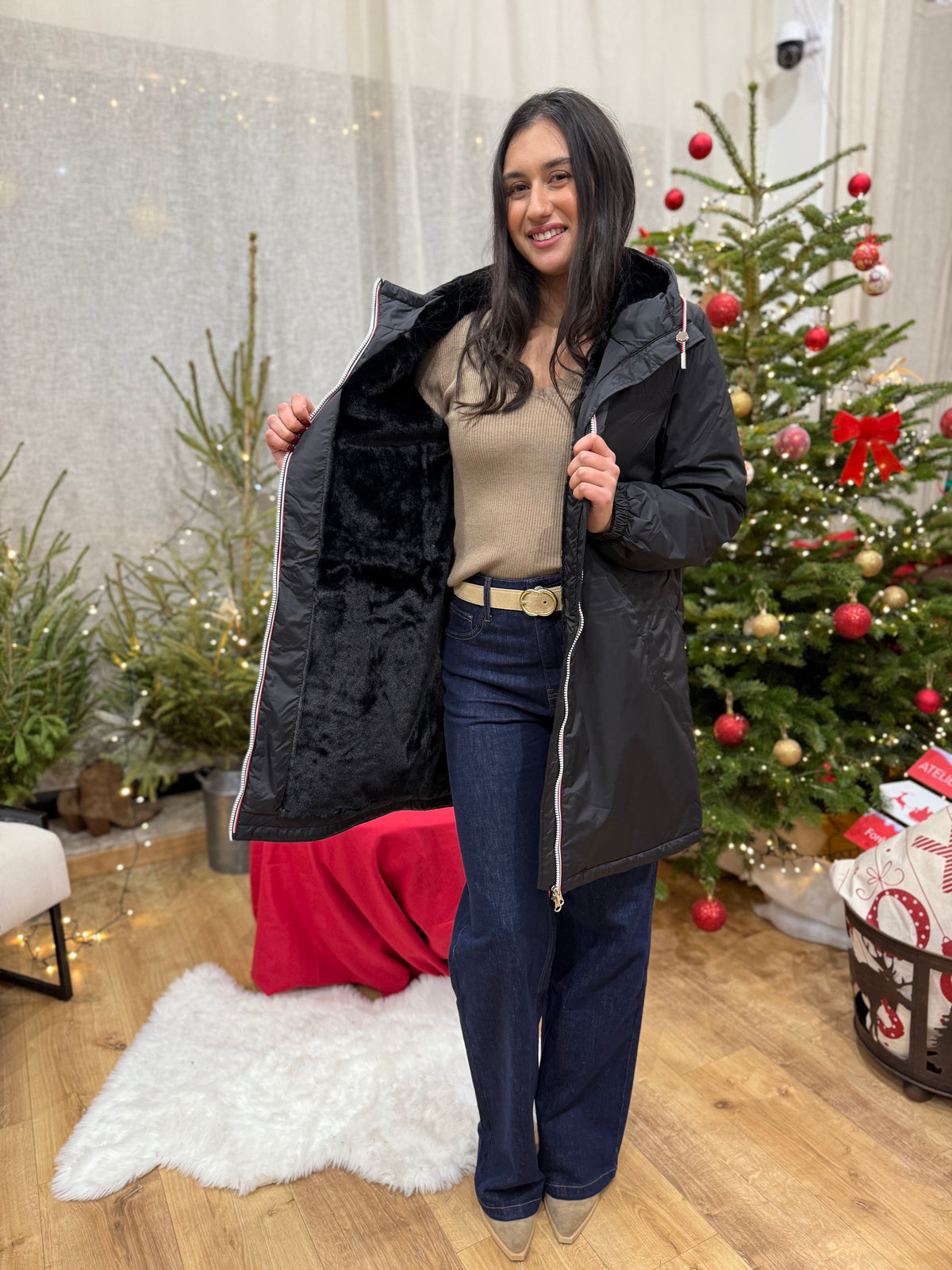 Parka fourrée noir - Leon