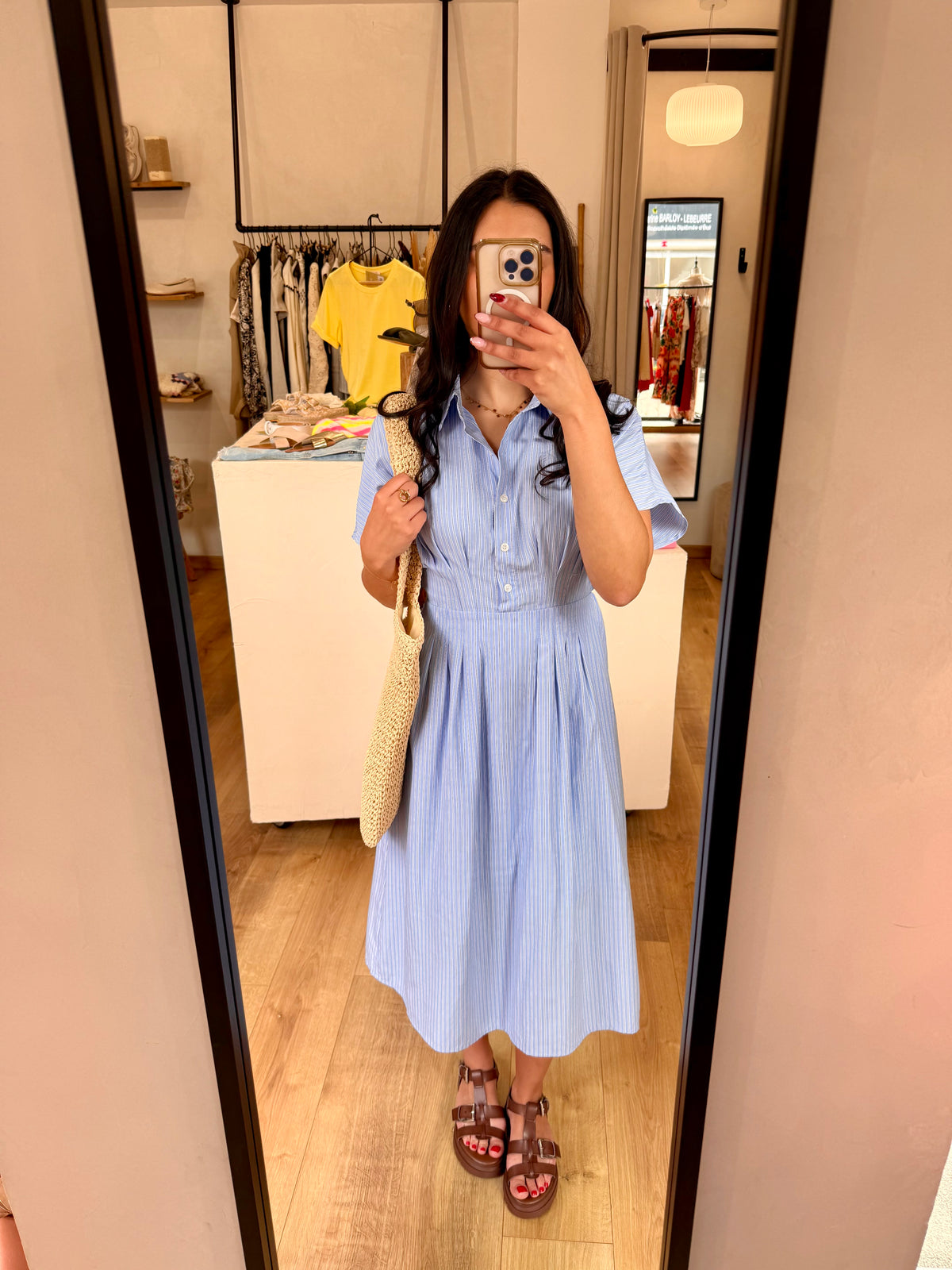 Robe longue bleu - Ambre