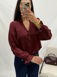 Blouse bordeaux - Astrid