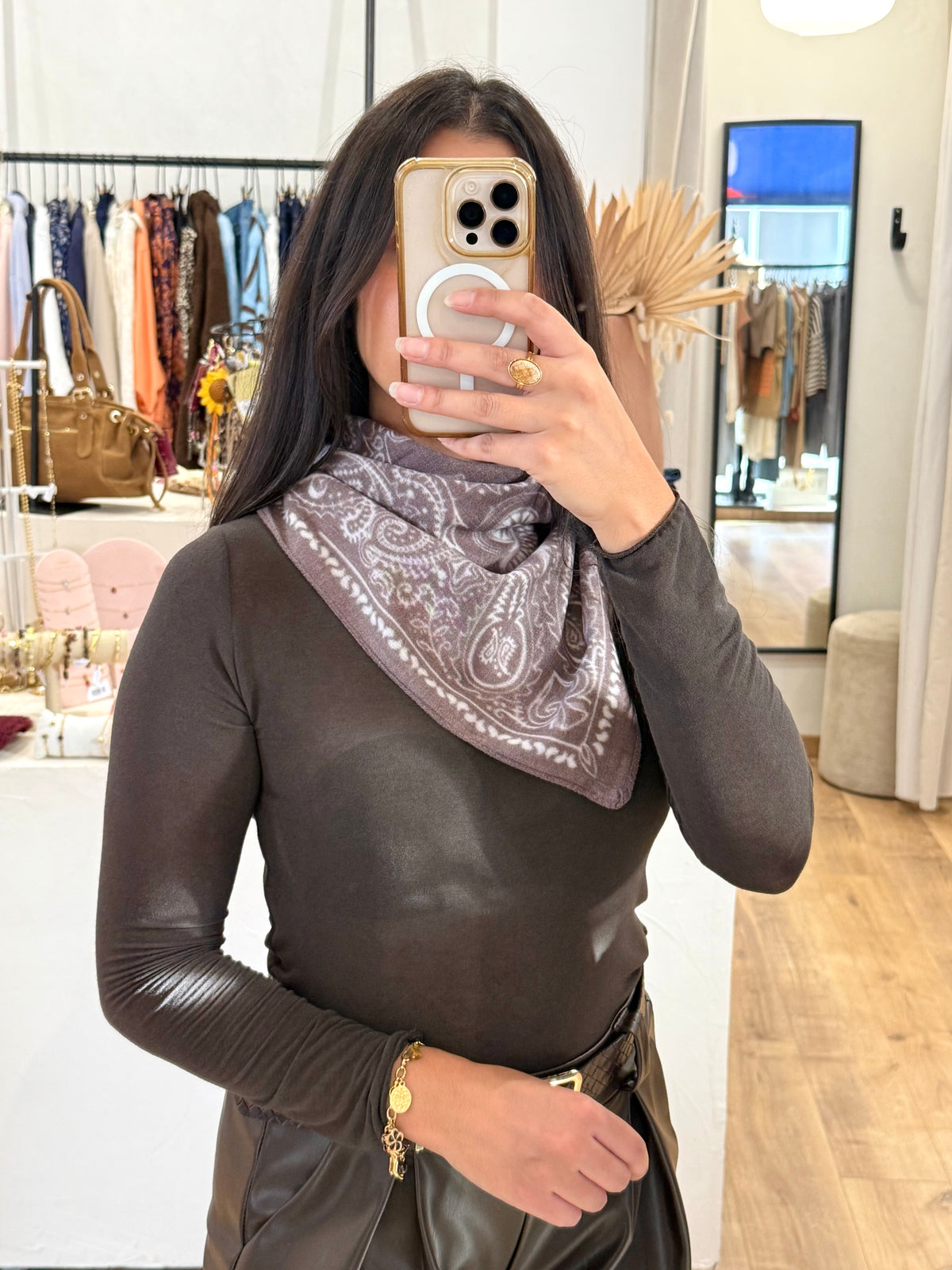 Écharpe Taupe - bandana