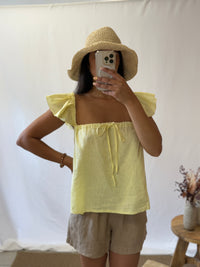 Top lin jaune - Alison