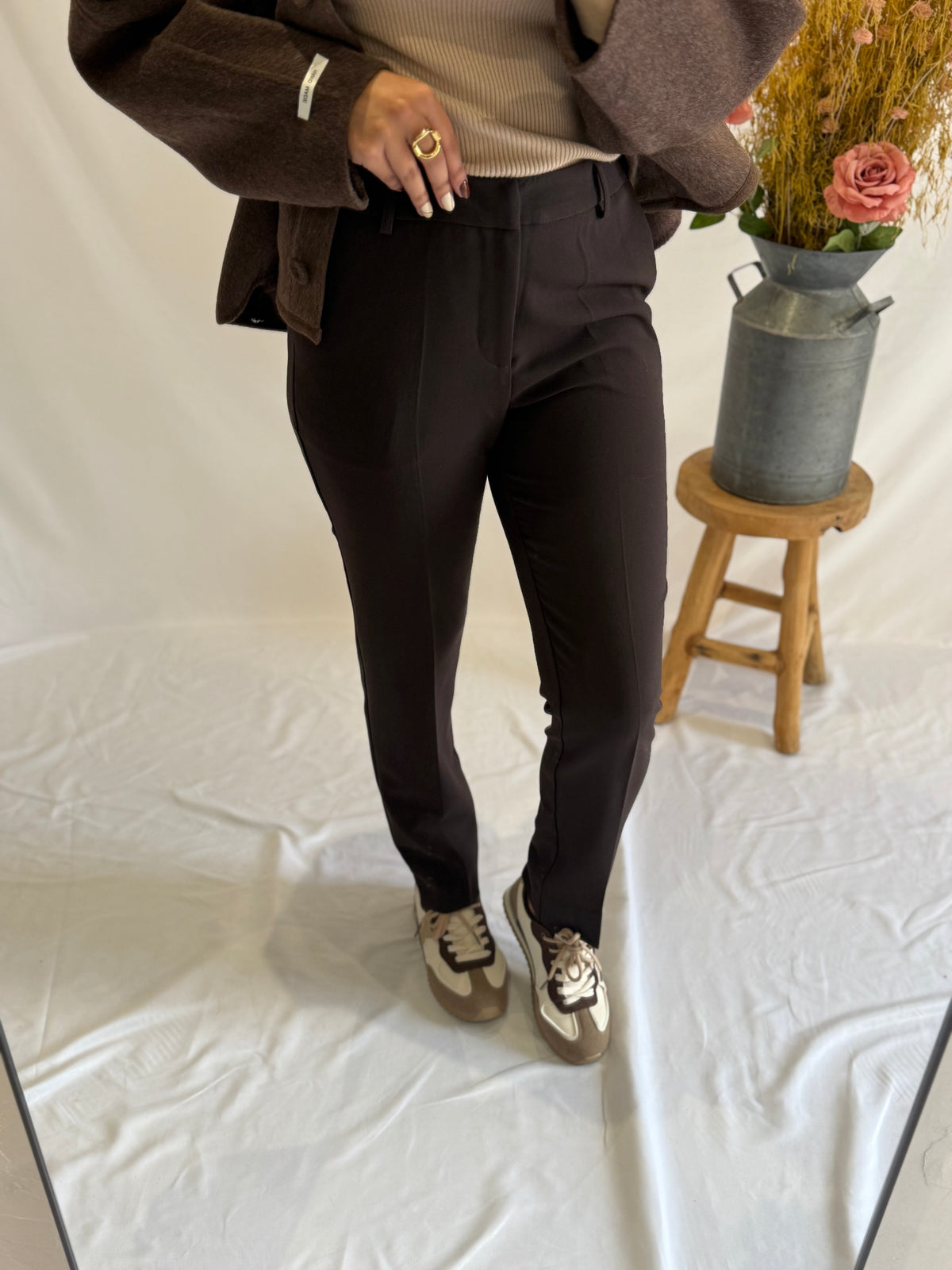 Pantalon chocolat- Hortence