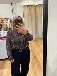 Blouse motifs mauve - Charlie