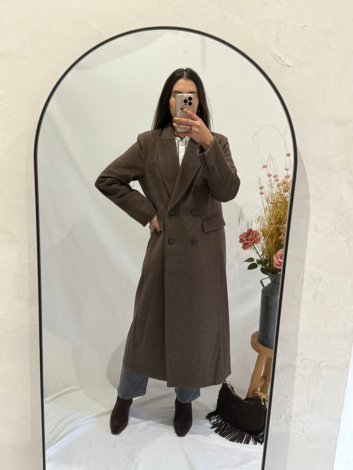 Manteau long choco - Polio