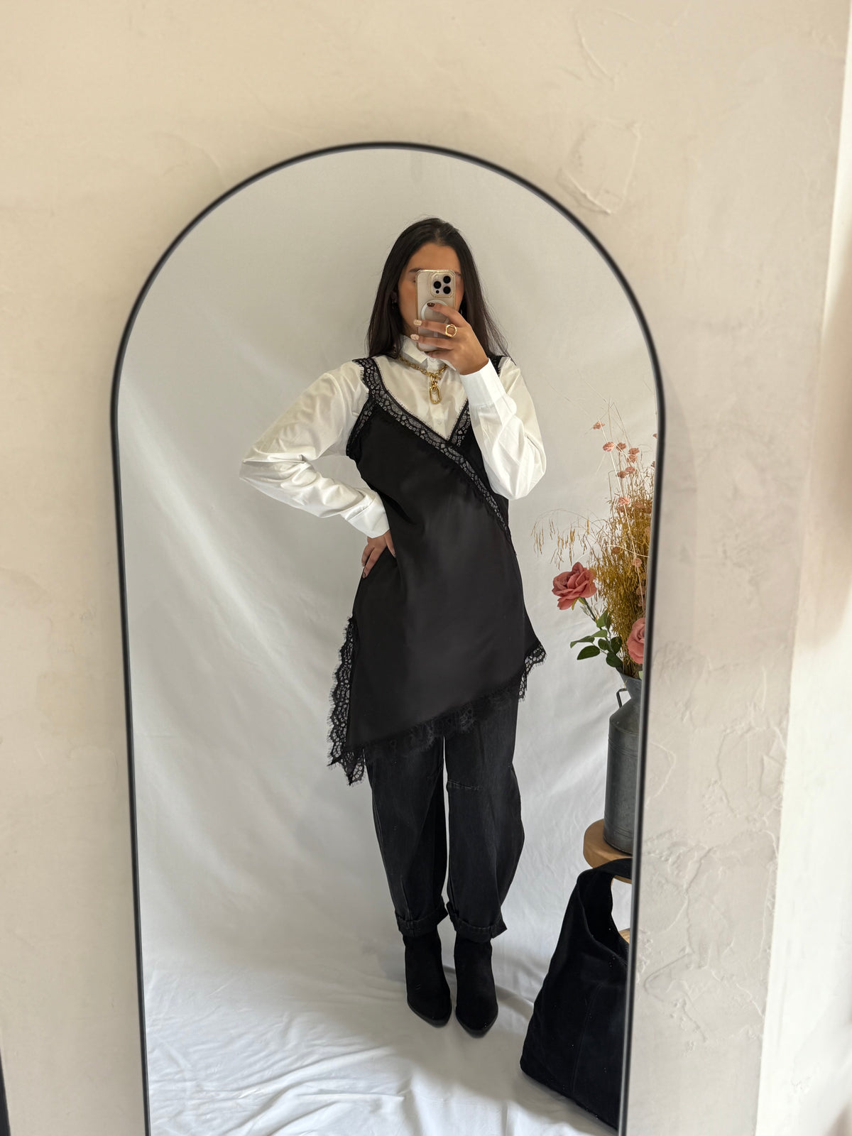 Robe noir dentelle - Iruis