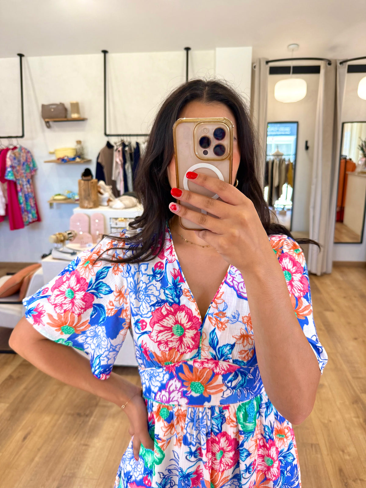Robe courte bleu - mayz