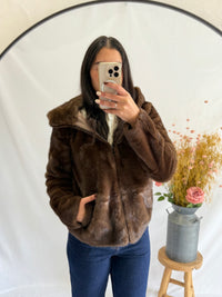 Manteau fourrure chocolat - Salsa