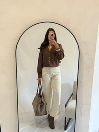 Blouse café - Romane