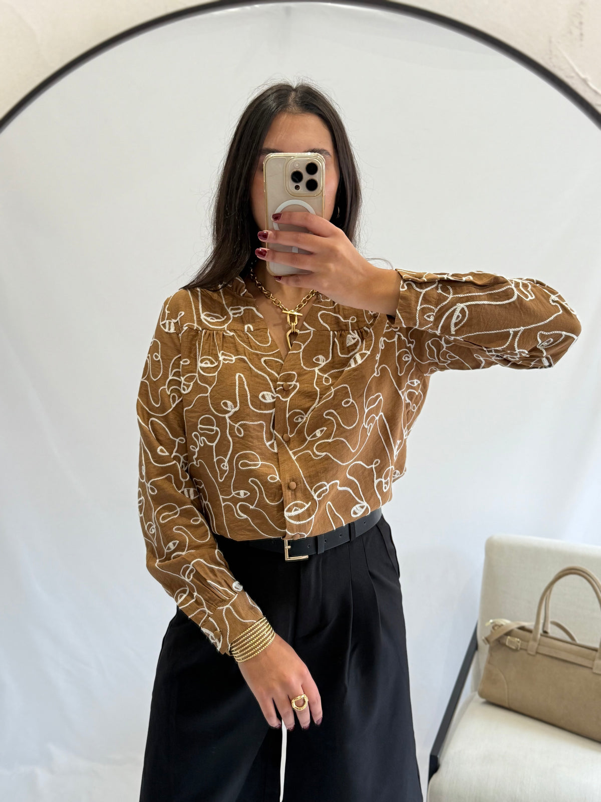 Blouse camel motifs - Alba