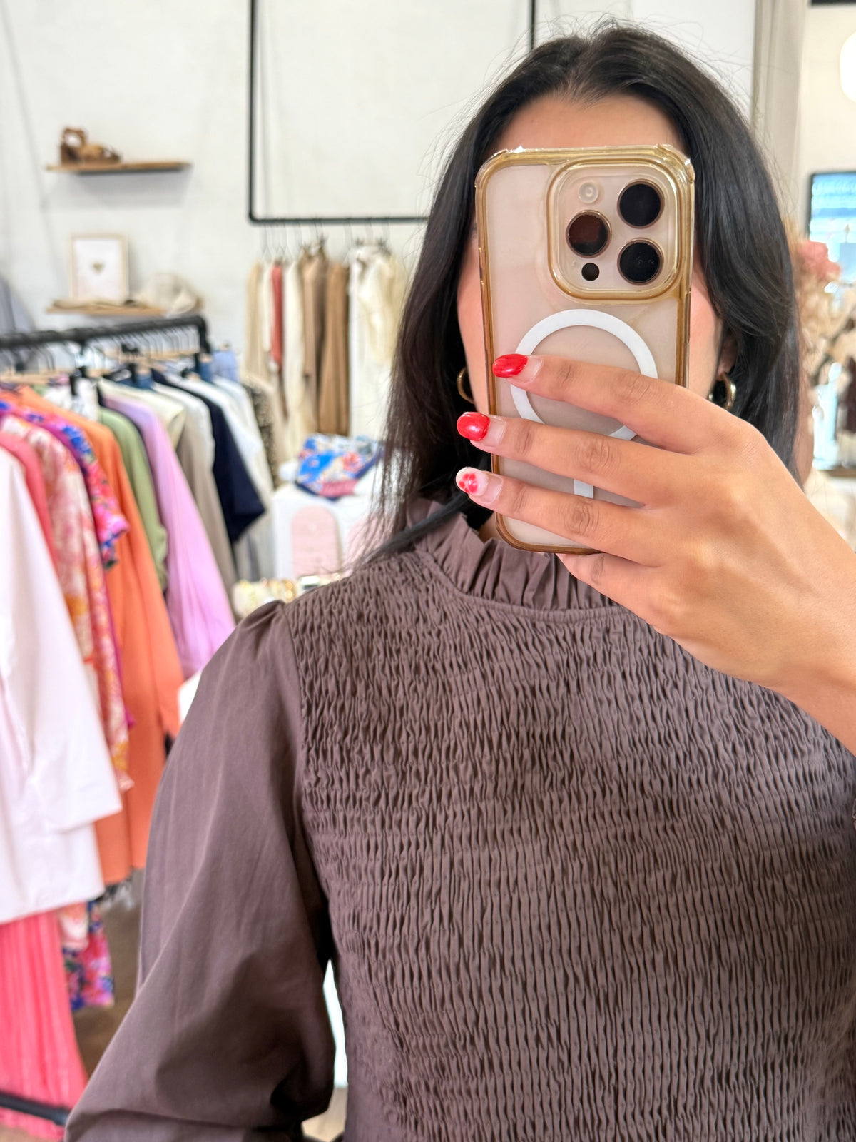 Blouse marron - Celia