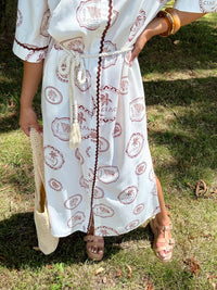 Robe longue motifs - amandine