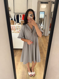 Robe courte taupe - Agatha