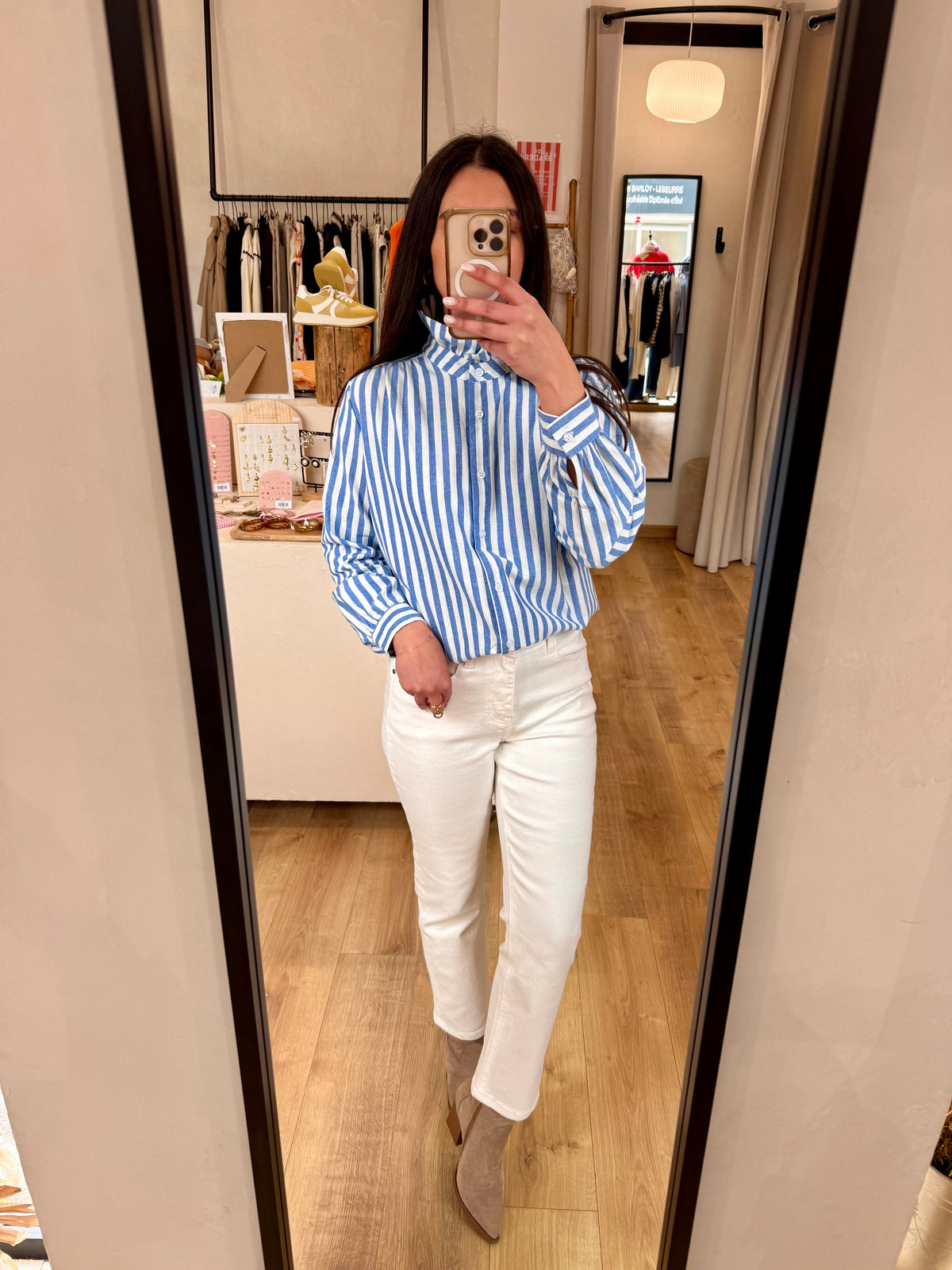 Blouse rayure bleu - Jade