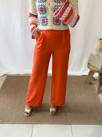Pantalon fluide orange - Melina