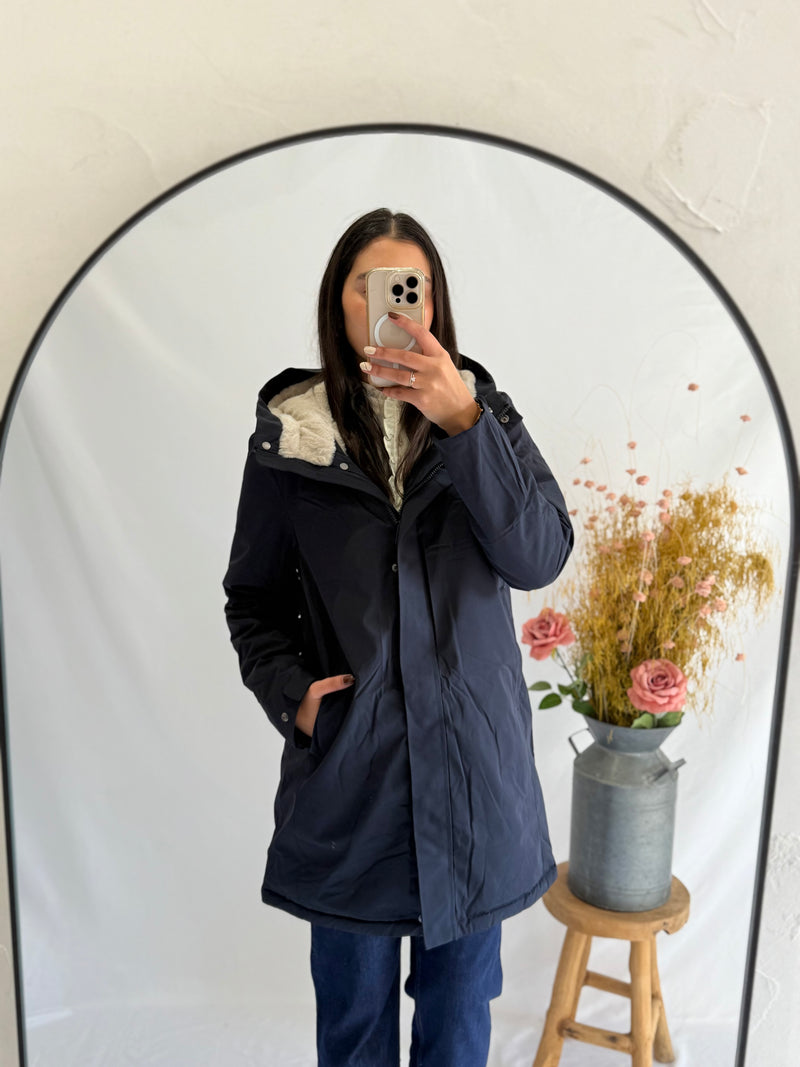 Parka marine fourre - Astrid