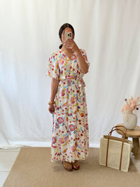 Robe longue motifs - Alida
