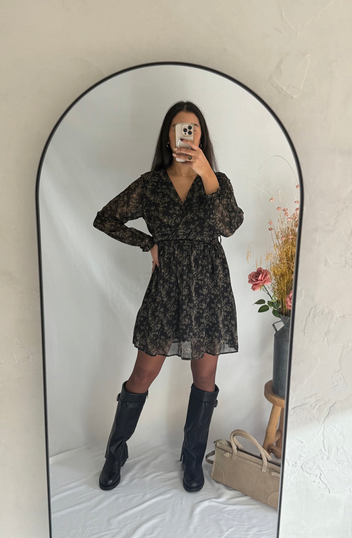 Robe courte noir - Alma