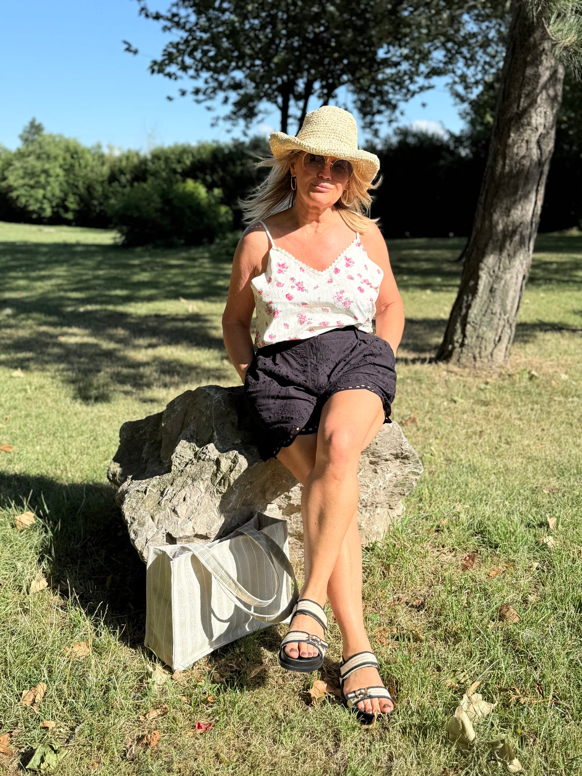Top fleurie - Anais
