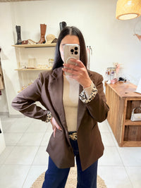 Blazer Léopard Choco - Lisa